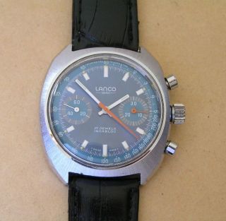 LANCO Valjoux 7733 CHRONOGRAPH Swiss Gents Big Wrist Watch
