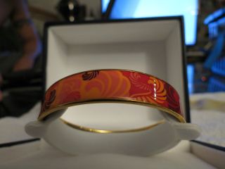 FREY WILLE SPHYNX ORANGE BANGLE. 1.5 cms x 7 cms. NEW & GENUINE