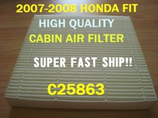 C25863 HONDA FIT 2007 2008 AC CABIN AIR FILTER HIGH QUALITY+ Free Fast 