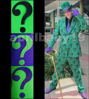RIDDLER QUESTION MARK SYMBOL PATCHES Patch Iron ons Purple Green Black