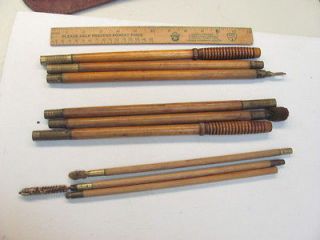 Assorted Vintage Wooden Shotgun Cleaning Rods 12GA and 410