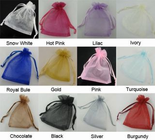 Luxury Organza Wedding Favour Gift Bags Jewellery Packing Pouchs Any 