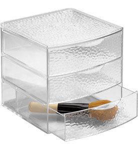 Large Clear Acrylic Cosmetic Organizer with Drawers by InterDesign