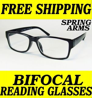   READING GLASSES AVIATOR READERS CLEAR SPRING HINGE ARMS 1.50 2.00 2.50