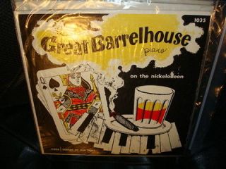 GREAT BARRELHOUSE PIANO ON THE NICKELODEON 10 INCH LP PLUS FREE CD 