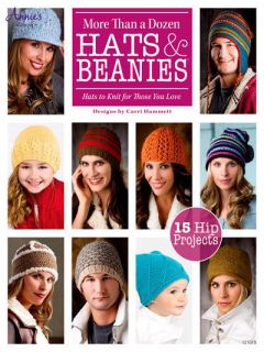 KNITTING PATTERN BOOK MORE THAN A DOZEN HATS & BEANIES ADULT CHILD 