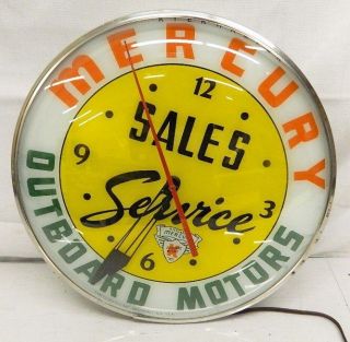   Mercury Outboard Motors Advertising Pam Clock   Sales Service