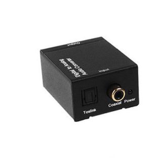   Optical Coax Coaxial SPDIF to Analog R/L Audio Converter Adpater