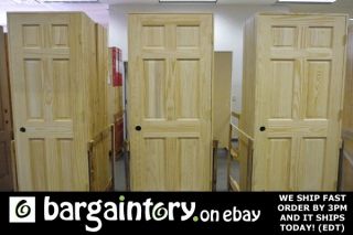 NEW CLEAR PINE PREHUNG INTERIOR DOORS SET OF 8 IN STOCK