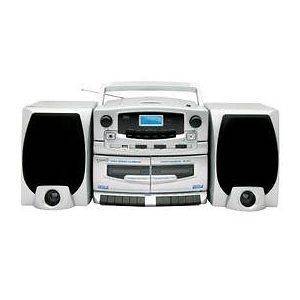   SC 2020U Portable Boombox /CD Player Dual Cassette Radio/USB