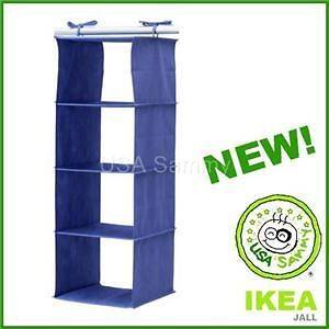NEW IKEA JALL CLOSET ORGANIZER CLOTHES / SHOE   BLUE