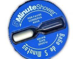 Bathroom Shower 5 minute Timer  Baño de 5 Minutos