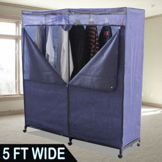 Newly listed 5 FT Wide Portable Closet Storage Organizer Large Navy 