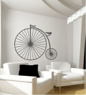 VINTAGE PENNYFARTHING BIKE BYCYLE CYCLE Wall Art Decal/Sticker