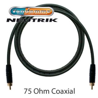 Custom Length* Coaxial 75 Ohm SPDIF RCA RCA Leads, cables, Word Clock 