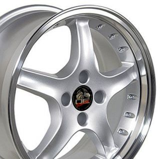 Single 17x8 Silver Cobra R Wheel 4 Lug Fits Mustang® 79 93