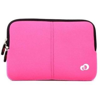 Pink Sleeve Case Dual Inside Pocket Bag Philips PET741 7 Portable DVD 