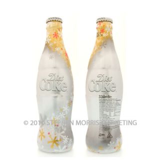 UK Diet Coca Cola 05 Snowflake Xmas Limited Edn bottle