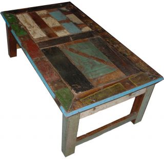 51 Vintage distress multi color coffee table reclaim wood beautiful 