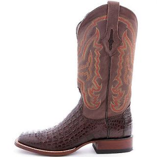 Mens Lucchese Since 1883 Cigar Hornback Caiman Cowboy Boots #M4539