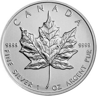Canadian 1 oz. Silver Maple Leaf Coin 2012 Canada 5 dollar