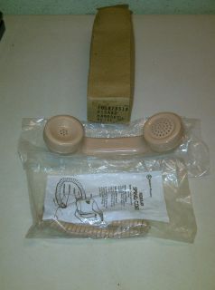  Western Electric G15A Handset and Coil Spring Cord H4DU Beige AT&​T