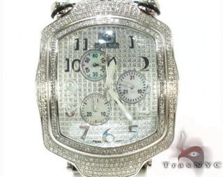 Diamond Mens Icelink Watch Round Cut G H Color 4.50ct