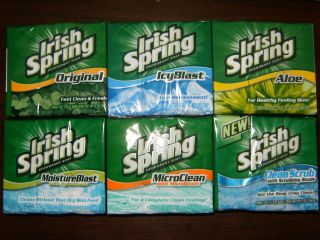 IRISH SPRING BAR SOAP   (Choose Your Scent)   8 PACK