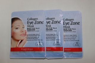 NEW Purederm Collagen Eye Zone Mask 30 Sheets(3packs) White eye mask