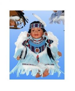   Porcelain Native American Indian Princess Baby Doll Michelle LTD ED