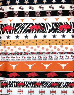 YDS Grosgrain Ribbon UT Longhorn A&M Razorbacks Saints Sooners 