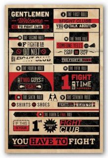 POSTER Fight Club Rules