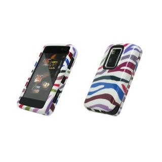 for Nokia N900 Hard Case Cover Multi Colored Zebra