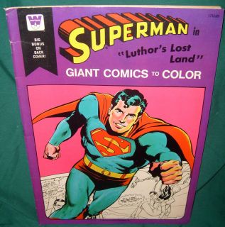   , GIANT COMICS TO COLOR, COLORING BOOK, LUTHORS LOST LAND, 1975