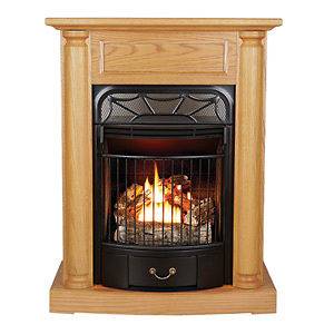 ventless gas stove heater fireplace natural gas propane zone heating