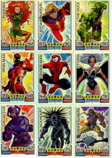 2011 Topps Marvel Universe Hero Attax Collectors Card Rainbow Foil 