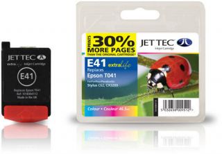 Compatible Jettec E41 Tri Colour Ink Cartridge for Stylus Printers