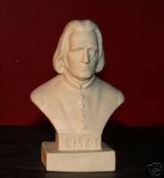 NEW Halbe Liszt Composer Head Statue Bust 5 Tall