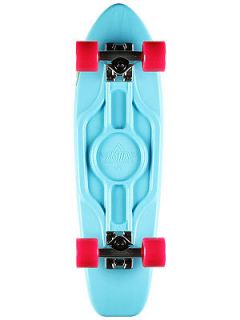   Mighty Cruiser Blue/White/Pin​k Mini Longboard Skateboard Complete