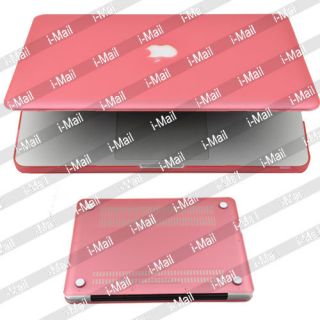 Pink Matte Shell Cover Rubberized Hard Case for Apple Mac A1278 