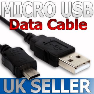 MOBILE PHONE PC LAPTOP MAC MICRO USB DATA SYNC TRANSFER CABLE CHARGER 