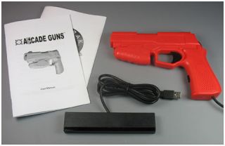 Starter Arcade Guns™ PC Light Gun Kit (Red*)   MAME