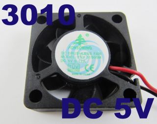 Brushless DC Cooling Fan 7 Blades DC 5V 0.12A 30mm x 30mmx10mm 3010 