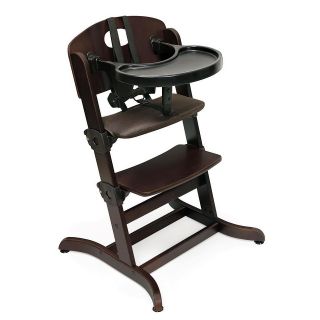 Evolve™ Convertible Wood High Chair with Tray and Cushion   New