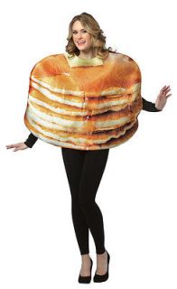 GET REAL STACKED PANCAKES funny mens womens unisex halloween food 