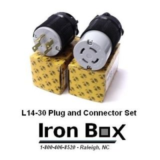 L14 30 Plug and Connector Set for Generator Power Cables (NIB)