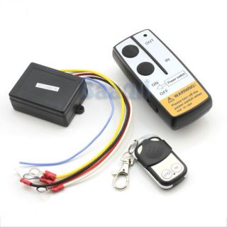12V 50ft Wireless Remote Control Kit for Truck Jeep ATV Winch Warn 