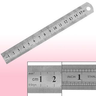 15cm 6 Inches Metric Measurement Straight Ruler 2 Pcs