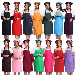 11 Great Colors Bib Apron with Pocket Best for Cooking/Baking Chef