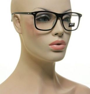   Hot Nerd Glasses Flat Black And Blue Frame Clear Lens Eyeglasses 009